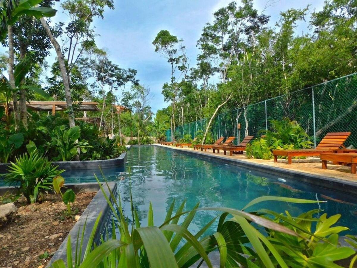 Amplio Depto. C/Terraza Privada + Hermosa Piscina Tulum Extérieur photo
