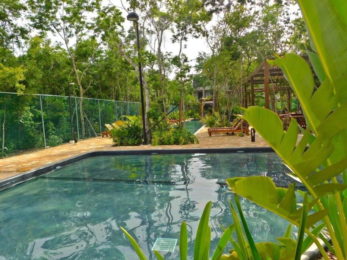 Amplio Depto. C/Terraza Privada + Hermosa Piscina Tulum Extérieur photo